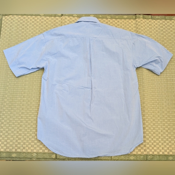 Arpenteur Short Sleeve Stereo Overshirt Blue Men's Size Small Made in France - Picture 2 of 5